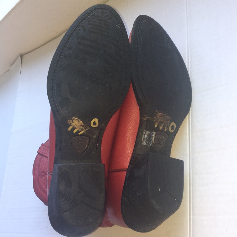 ARIAT Red Boots Size 8B EUC 1001035 15761 - Picture 8 of 8